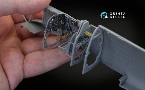 Quinta Studio QD32030 Spitfire Mk.V 3D-Printed &amp; coloured Interior on decal paper (for Hobbyboss kit) 1/32