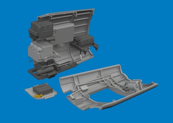 Eduard 6481066 P-40E radio compartment PRINT Eduard 1/48