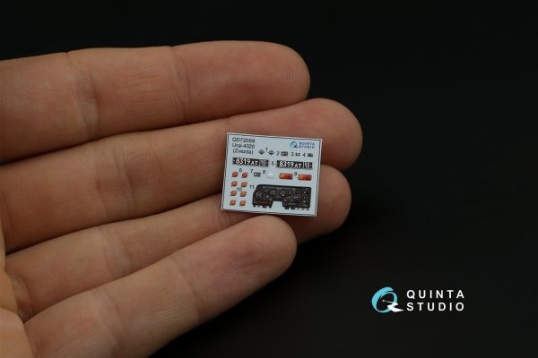 Quinta Studio QD72069 Ural-4320 3D-Printed &amp; coloured Interior on decal paper (Zvezda) 1/72