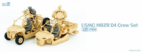 Magic Factory 7502 USMC MRZR D4 Crew Set 1/35