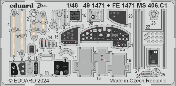 Eduard FE1471 MS 406. C1 DORA WINGS 1/48