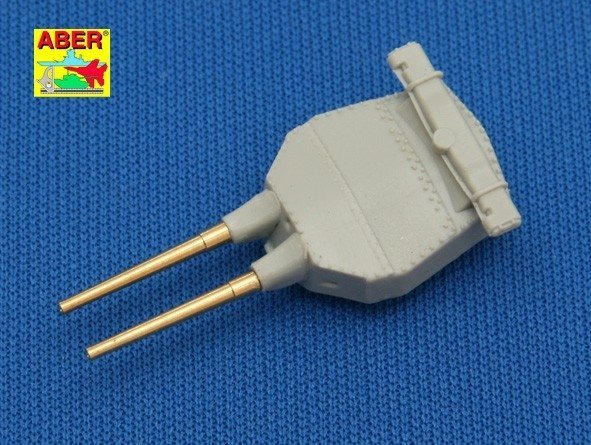 Aber 1:700L-09 Set of 8 pcs 381mm short barrels for turrets with antiblast covers ships Hood 1/700