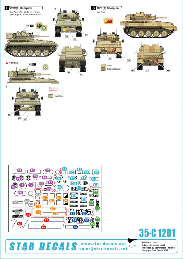Star Decals 35-C1250 South East Asia 1950s. 1/35