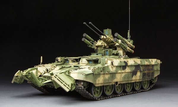 Meng Model TS-010 RUSSIAN TERMINATOR FIRE SUPPORT COMBAT VEHICLE BMPT w/KMT-8 (1:35)