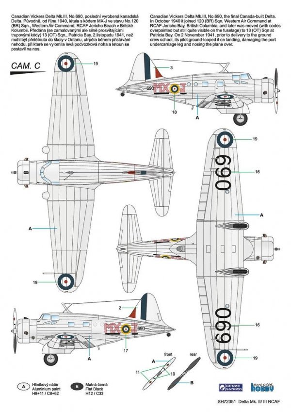 Special Hobby 72351 Delta Mk. II/ III RCAF 1/72