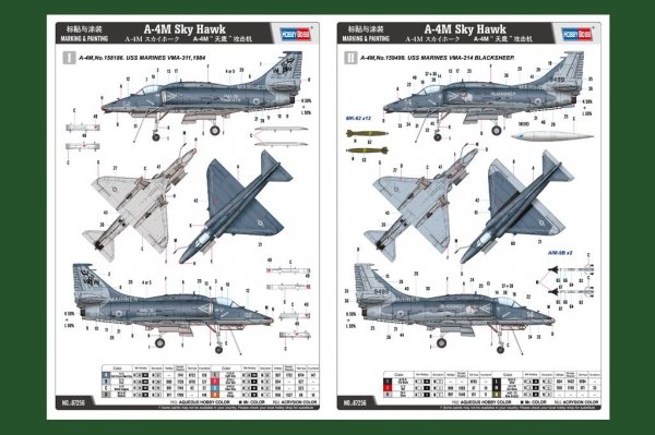 Hobby Boss 87256 A-4M Sky Hawk 1/72