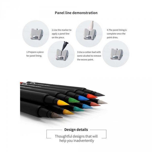DSPIAE MK-05 Mecha Blue Soft Tipped Marker Pen
