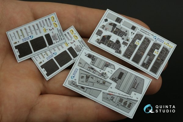 Quinta Studio QD48415 F-15D 3D-Printed coloured Interior on decal paper (Academy) 1/48