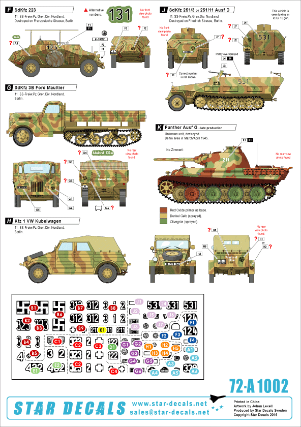 Star Decals 72-A1002 Battle for Berlin 45 # 2 1/72