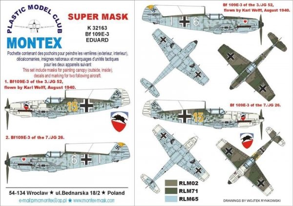 Montex K32163 Bf 109E-3 1/32