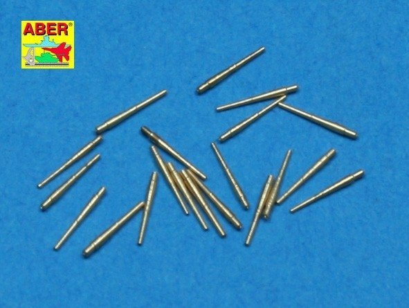 Aber 1:700L-21 Set of 20 pcs 102 mm universal barrels for Royal Navy ships 1/700