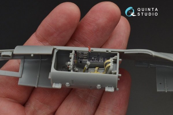 Quinta Studio QD48089 Me-262A 3D-Printed &amp; coloured Interior on decal paper (for HobbyBoss kit) 1/48
