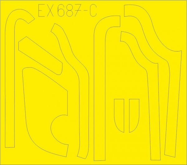 Eduard EX687 B-17G antiglare panels (DL &amp; BO production) 1/48 HKM