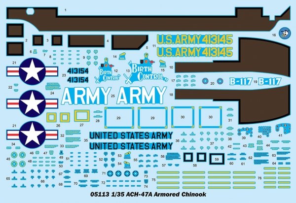Trumpeter 05113 ACH-47A Armored Chinook 1/35