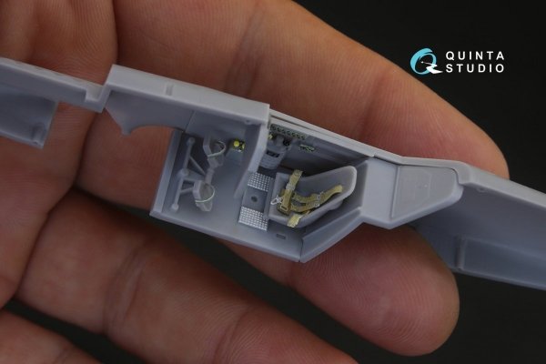 Quinta Studio QD48105 Bf 109C/D 3D-Printed &amp; coloured Interior on decal paper (for Modelsvit kit) 1/48