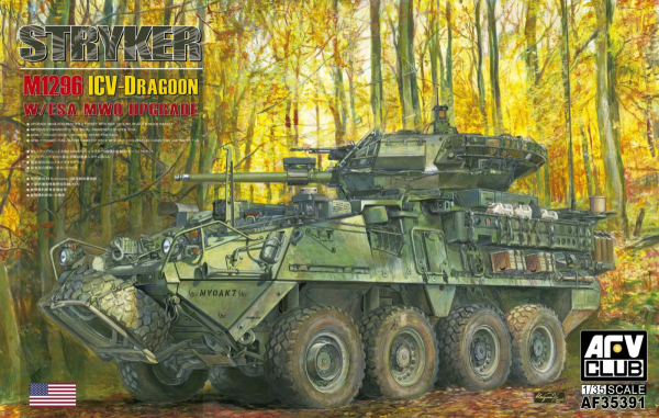 AFV Club 35391 M1296 Stryker ICV-Dragoon W/ESA MWO Upgrade 1/35