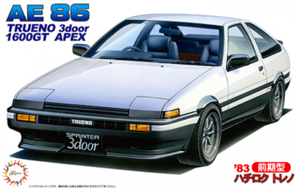 Fujimi 046426 ID-52 AE 86 TRUENO 3door 1600GT APEX 1/24