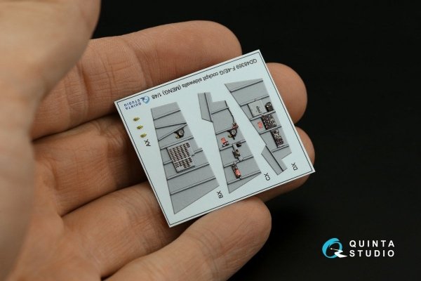 Quinta Studio QD48342 F-4G late 3D-Printed &amp; coloured Interior on decal paper (Meng) 1/48