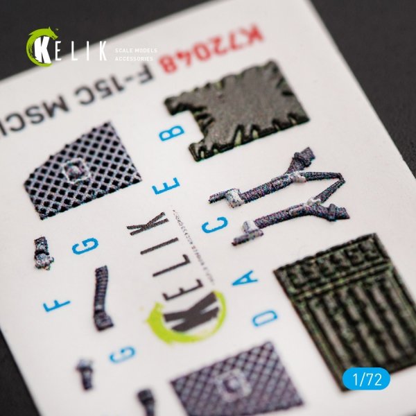KELIK K72048 F-15C MSIP II EAGLE INTERIOR 3D DECALS FOR GWH 1/72
