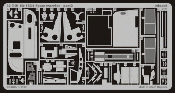 Eduard 32540 He 162A Spatz exterior 1/32 REVELL