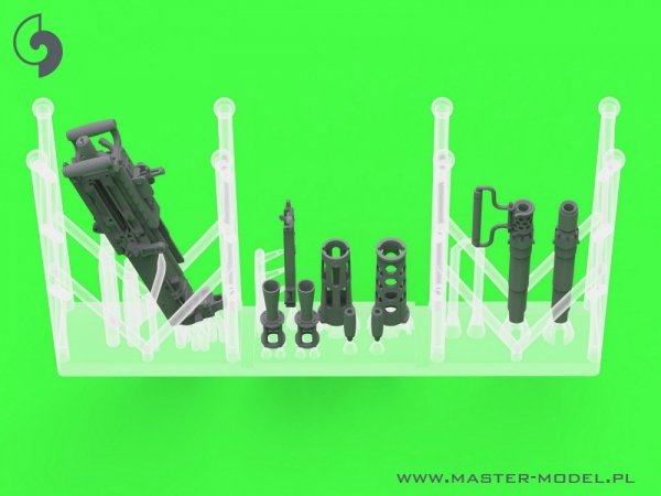 Master GM-35-073 Browning M2HB .50 cal (12,7mm) - do montażu na pierścieniu M49 (karetka D40721 / kołyska D40733 / skrzynka D40731 lub D90078) 1/35