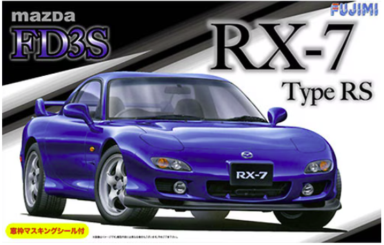 Fujimi 039428 Mazda FD3S RX-7 Type RS with Window Frame Masking Seal 1/24