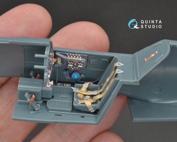 Quinta Studio QD48094 Bf 109G-6 3D-Printed &amp; coloured Interior on decal paper (for Eduard kit) 1/48