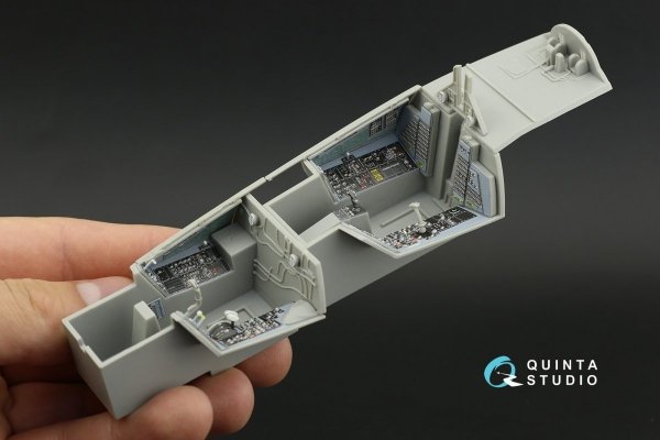 Quinta Studio QD32033 F-14D 3D-Printed &amp; coloured Interior on decal paper ( Trumpeter ) 1/32