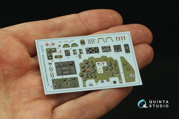 Quinta Studio QD32238 Mitsubishi J2M3/5/6 Raiden 3D-Printed coloured Interior on decal paper (Hasegawa) 1/32