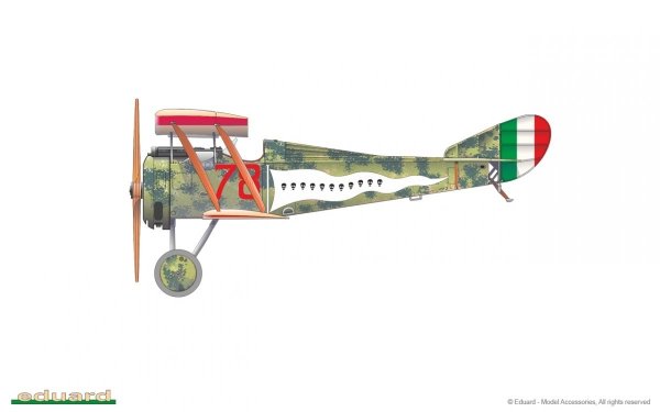 Eduard 11139 IL Magnifico Hanriot HD.I in Italian Service Limited Edition 1/48