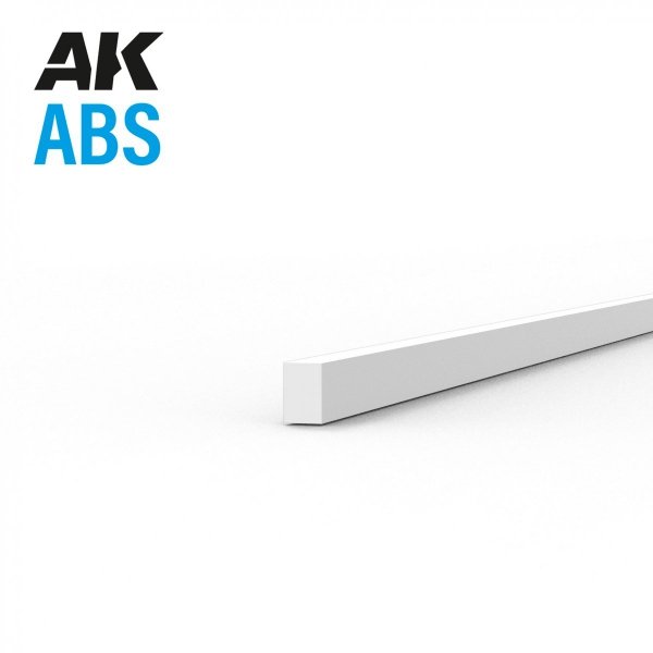 AK Interactive AK6713 STRIPS 0.75 X 0.50 X 350MM – ABS STRIP – 10 UNITS PER BAG