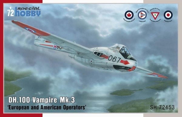 Special Hobby 72453 DH.100 Vampire Mk.3 ’European and American Operators’ 1/72