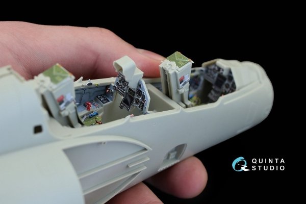 Quinta Studio QD32011 Mirage 2000B 3D-Printed &amp; coloured Interior on decal paper (for Kitty Hawk kit) 1/32