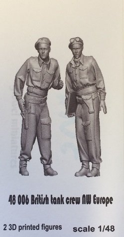 Glowel Miniatures 48006 British tank crew NW Europe 1/48