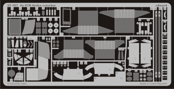 Eduard 32167 Ju 87D Stuka exterior 1/32 HASEGAWA
