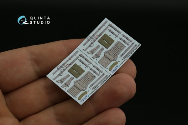 Quinta Studio QD48406 Mi-24 Nato Hind 3D-Printed &amp; coloured Interior on decal paper (Trumpeter) 1/48
