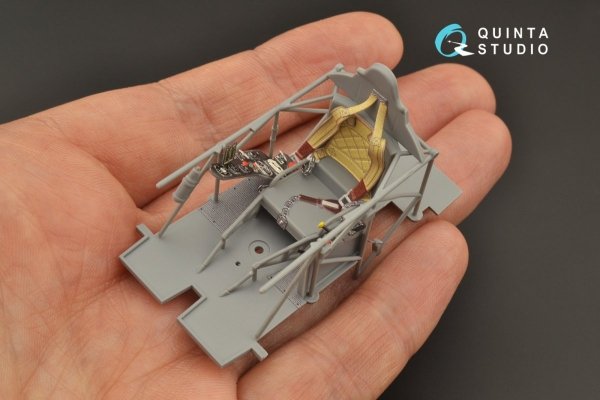 Quinta Studio QD32104 Fiat CR.42 3D-Printed &amp; coloured Interior on decal paper (ICM) 1/32
