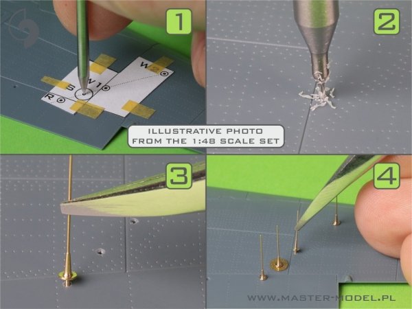 Master AM-32-135 Fw 190 A6-A7/R11 Nightfighter - anteny FuG217 "Neptun" 1/32