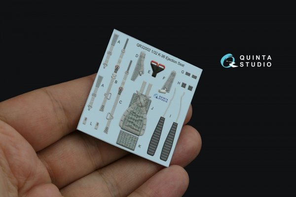 Quinta Studio QD32227 MiG-29UB 3D-Printed &amp; coloured Interior (Trumpeter) 1/32