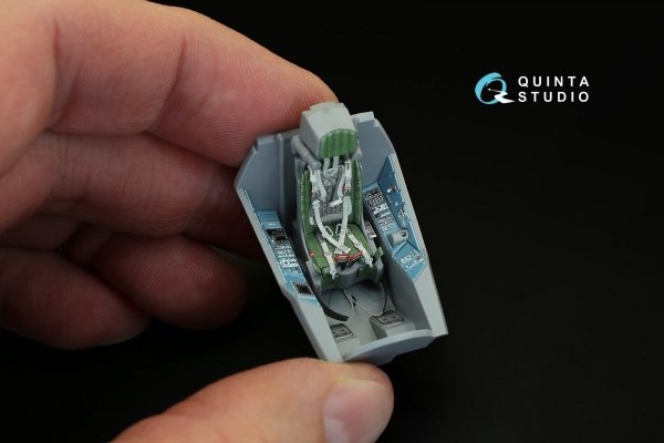 Quinta Studio QD48082 Su-57 3D-Printed &amp; coloured Interior on decal paper (for Zvezda kit) 1/48