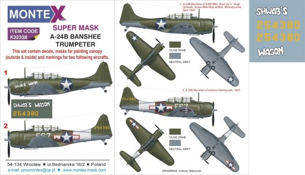 Montex K32338 A-24 BANSHEE 1/32
