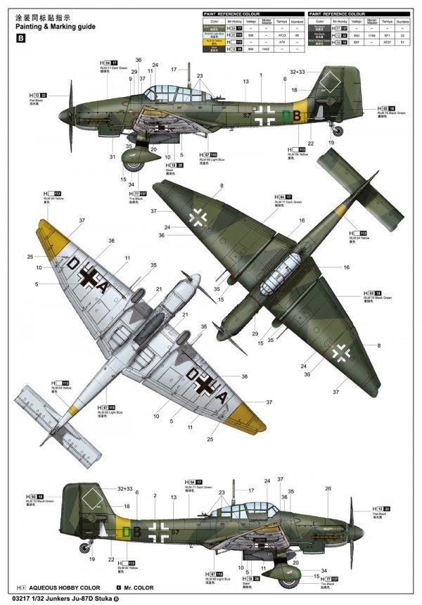 Trumpeter 03217 Junkers Ju-87D Stuka