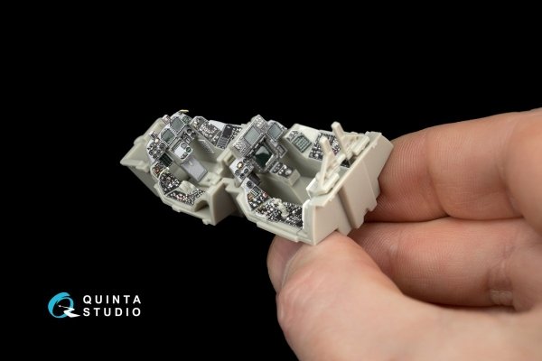 Quinta Studio QD48070 F-14D 3D-Printed &amp; coloured Interior on decal paper (for Tamiya kit) 1/48