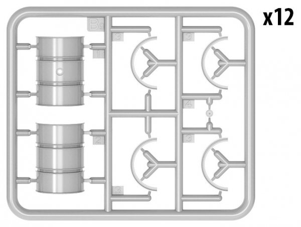 MiniArt 35597 GERMAN 200L FUEL DRUMS WW2 1/35
