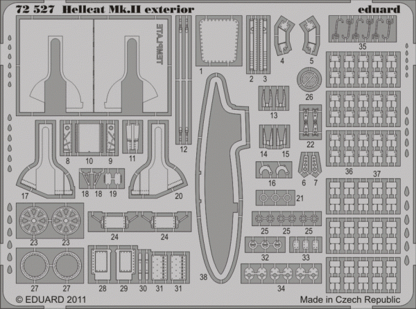 Eduard 72527 Hellcat Mk. II exterior 1/72 EDUARD