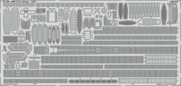 Eduard BIG5359 HMS York TRUMPETER 1/350