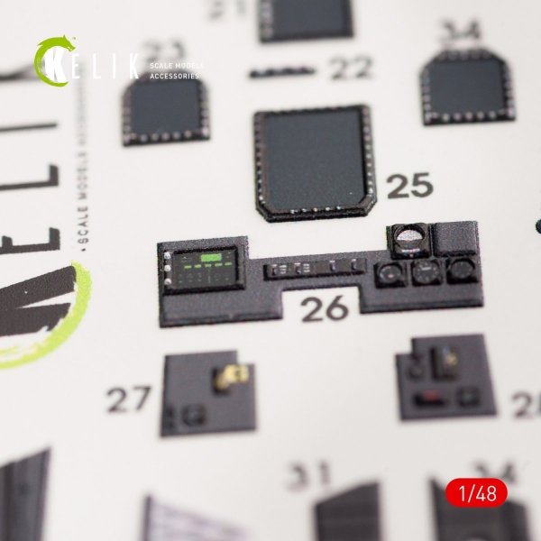 KELIK K48036 EA-18G &quot;GROWLER&quot; INTERIOR 3D DECALS FOR MENG KIT 1/48