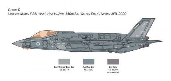 Italeri 1464 F-35A LIGHTNING II CTOL version (Beast Mode) 1/72