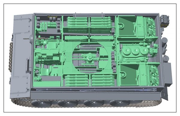 Rye Field Model 5003 Pz.kpfw.VI Ausf. E Tiger I Early Production (full interior)