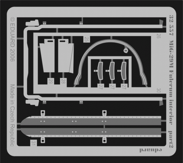 Eduard 32557 MiG-29M Fulcrum interior 1/32 TRUMPETER